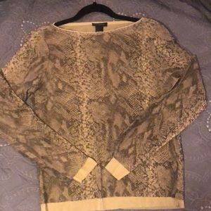 Muted Green Snakeskin top